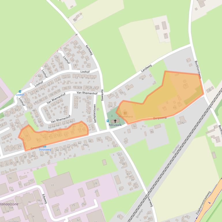 Kaart van postcodegebied 6956AN.