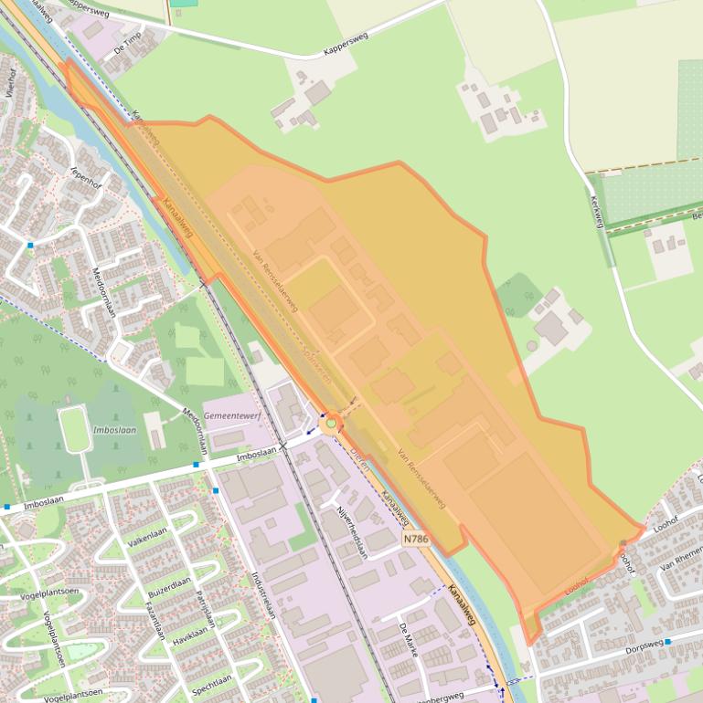Kaart van postcodegebied 6956AV.