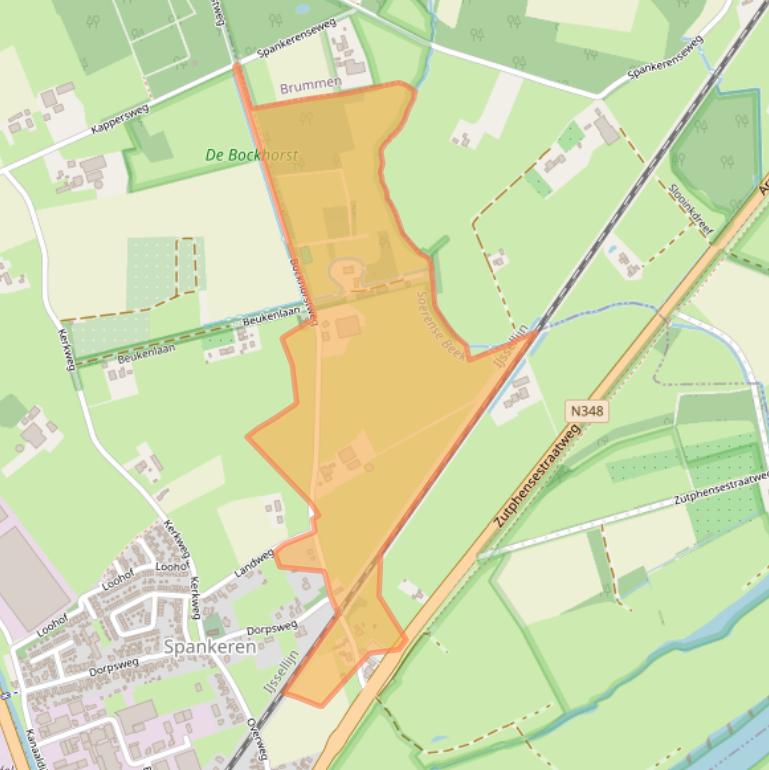 Kaart van postcodegebied 6956CA.