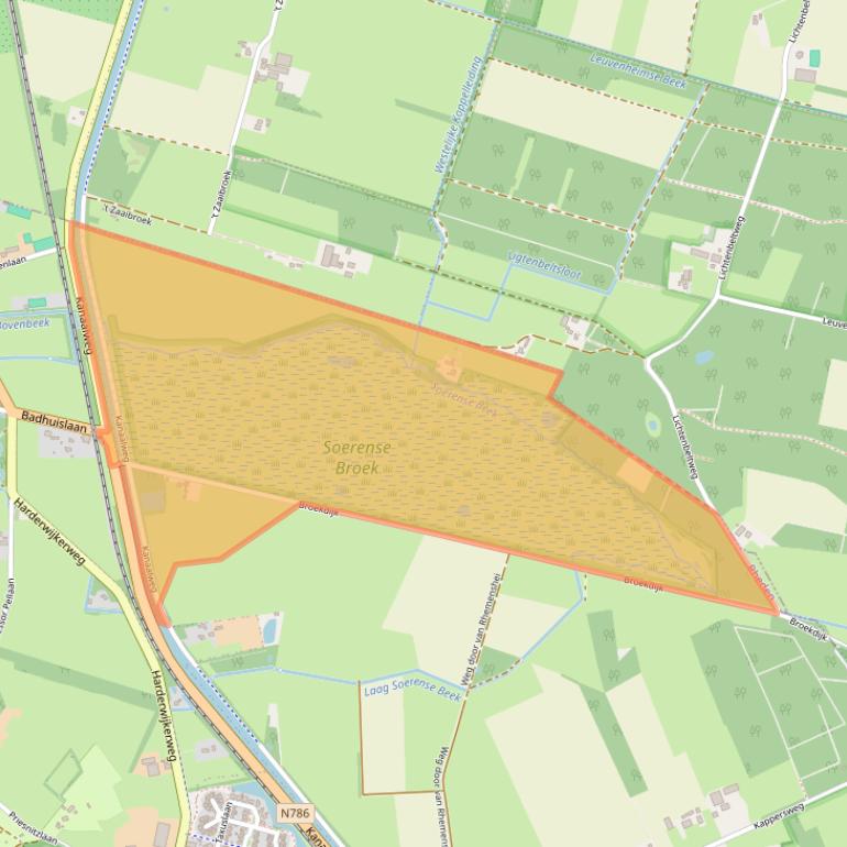 Kaart van postcodegebied 6956CD.