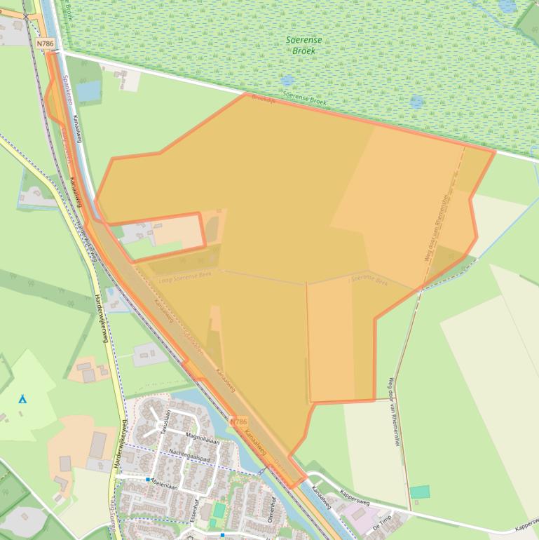 Kaart van postcodegebied 6956CH.