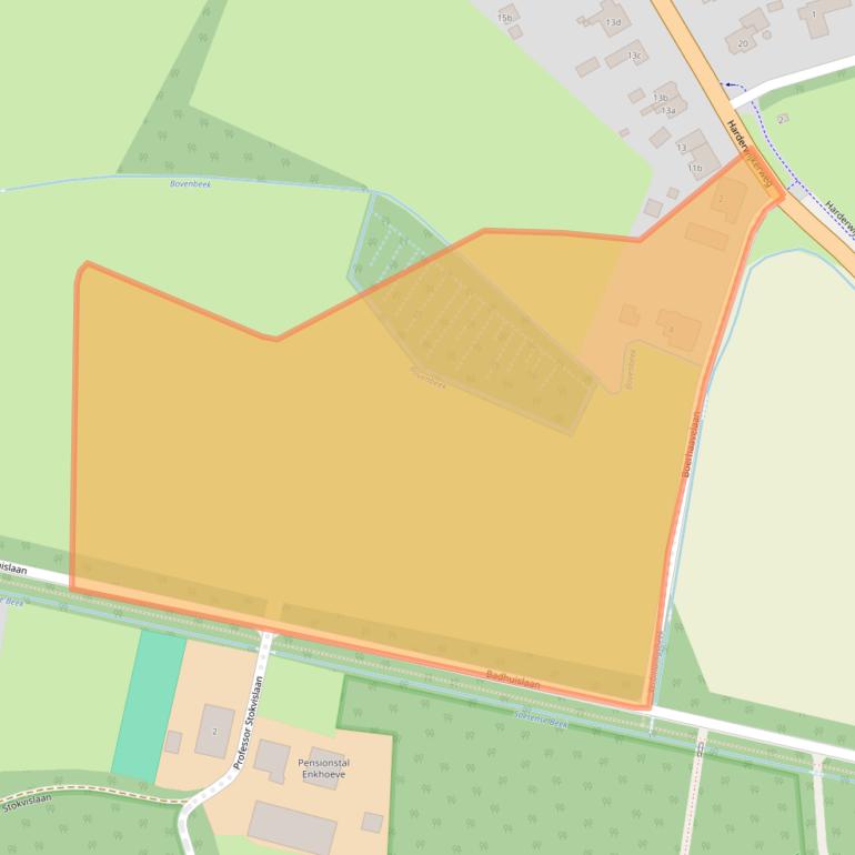 Kaart van postcodegebied 6957AH.