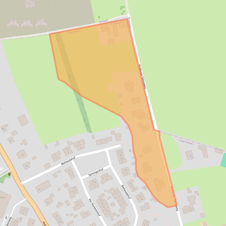 Kaart van postcodegebied 6957AK.