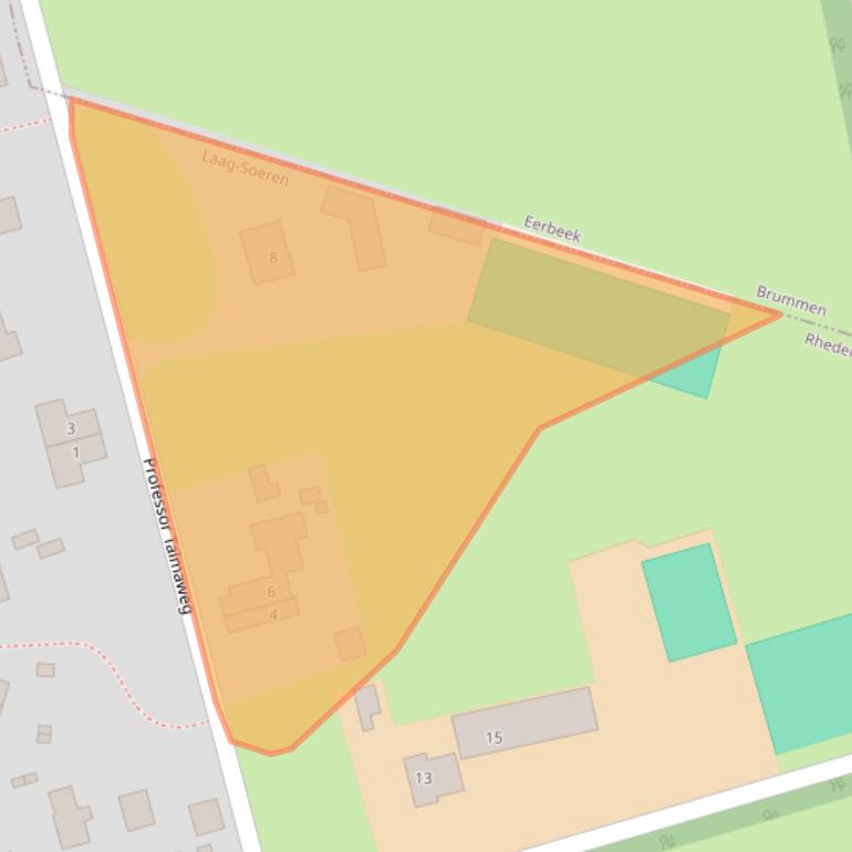 Kaart van postcodegebied 6957AL.