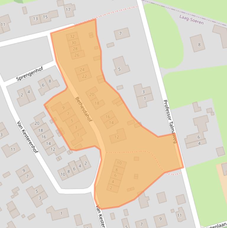 Kaart van postcodegebied 6957AM.