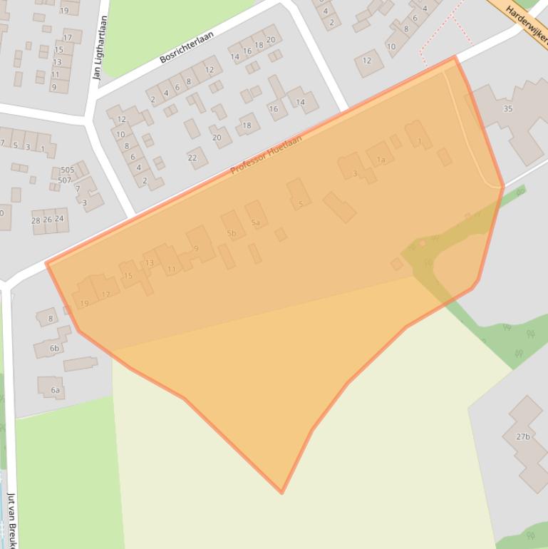 Kaart van postcodegebied 6957AP.