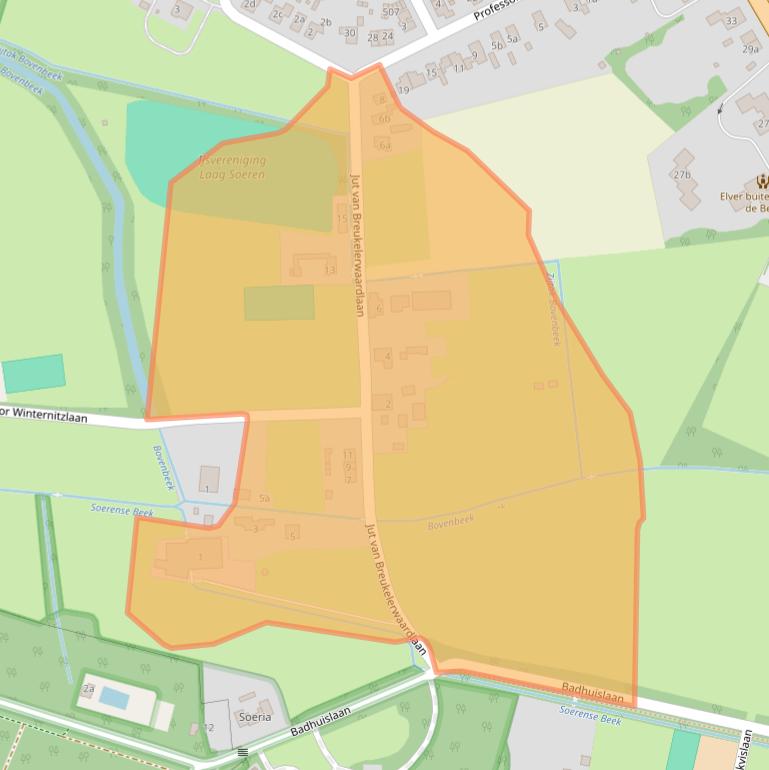 Kaart van postcodegebied 6957AS.