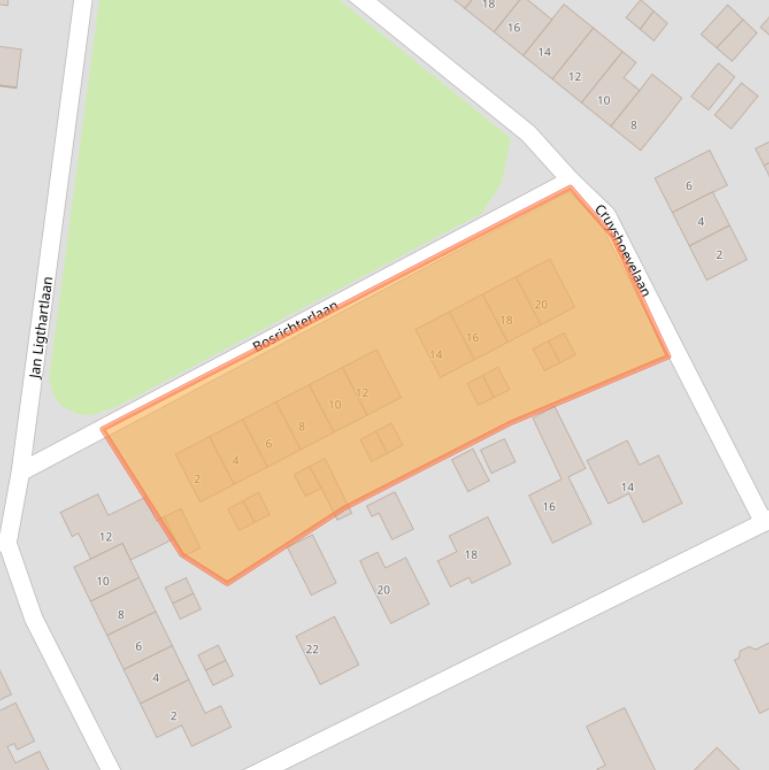 Kaart van postcodegebied 6957AW.