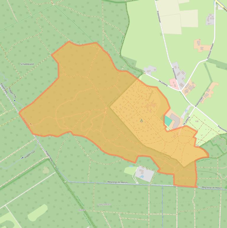 Kaart van postcodegebied 6957DP.