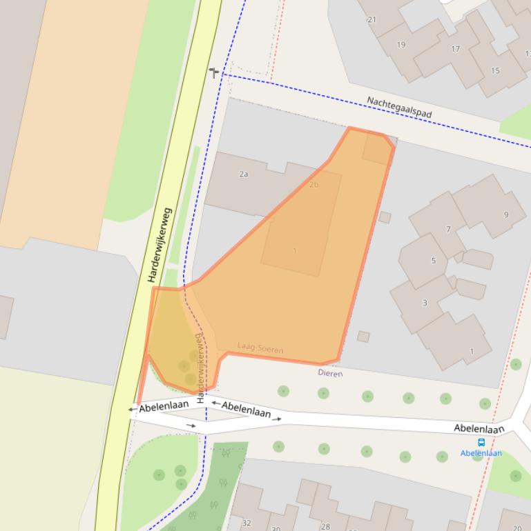 Kaart van postcodegebied 6957DZ.