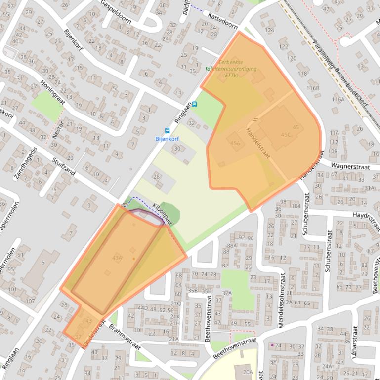 Kaart van postcodegebied 6961AB.