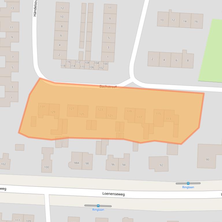 Kaart van postcodegebied 6961AK.