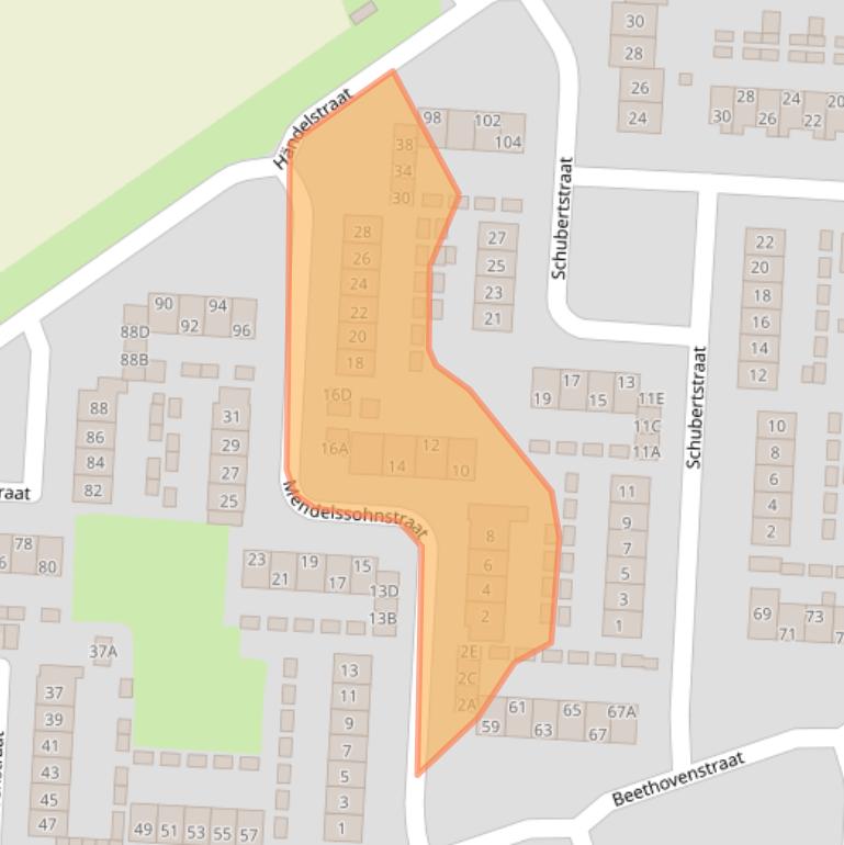 Kaart van postcodegebied 6961AS.