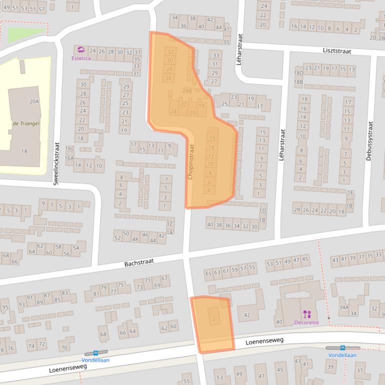 Kaart van postcodegebied 6961BK.