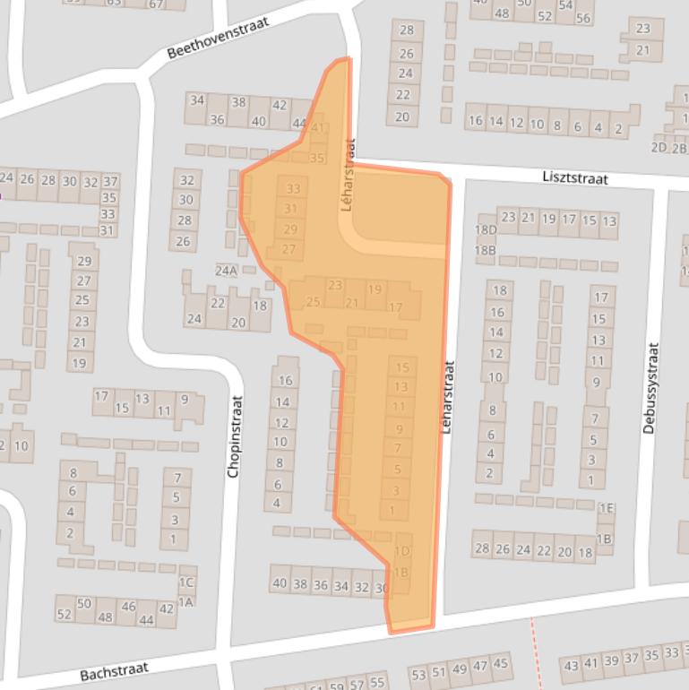 Kaart van postcodegebied 6961BL.