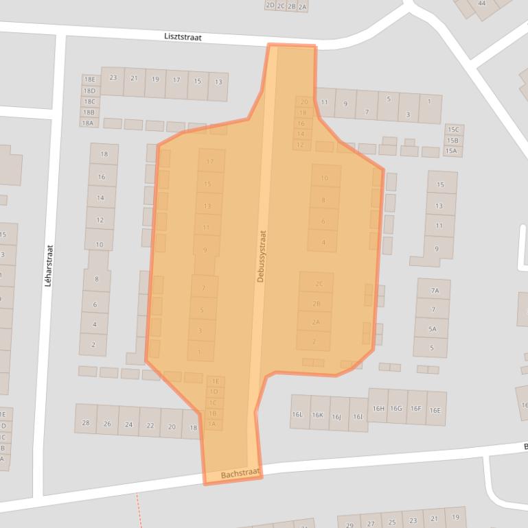 Kaart van postcodegebied 6961BN.