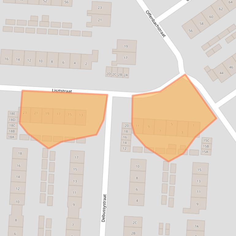 Kaart van postcodegebied 6961BP.