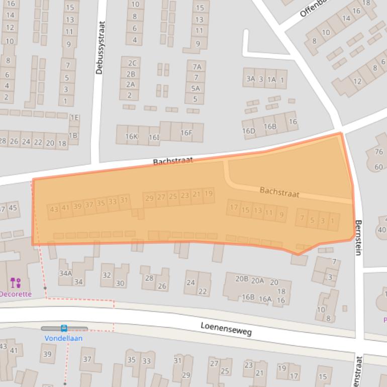 Kaart van postcodegebied 6961BS.