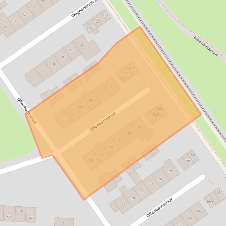 Kaart van postcodegebied 6961CD.