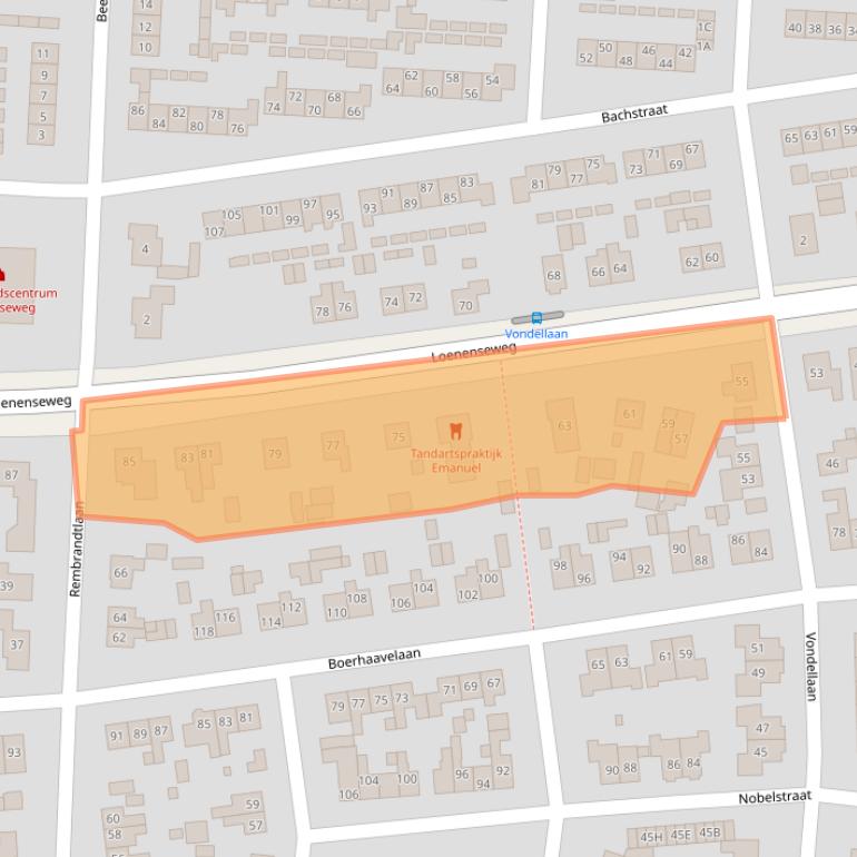 Kaart van postcodegebied 6961CN.