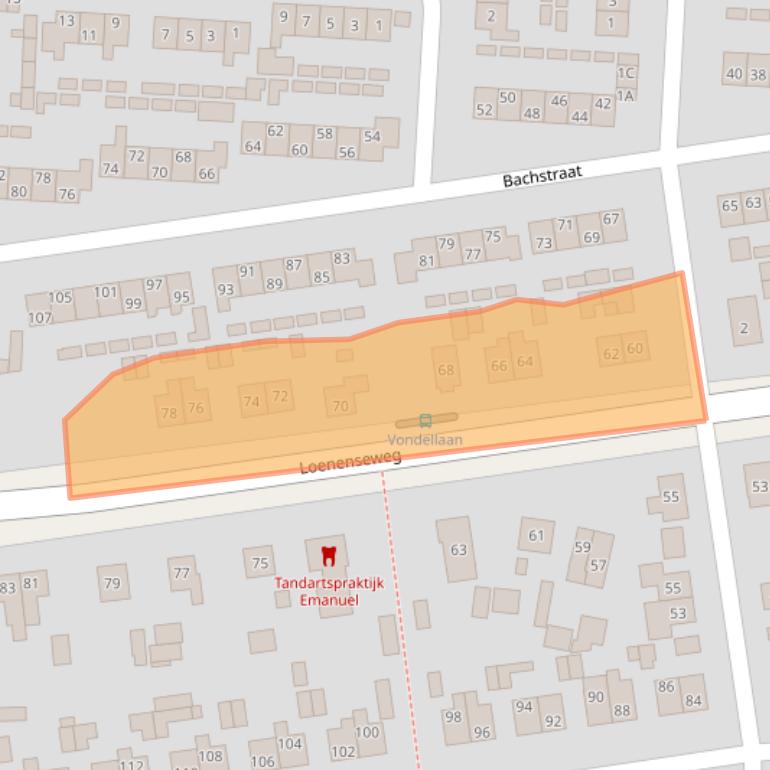 Kaart van postcodegebied 6961CS.