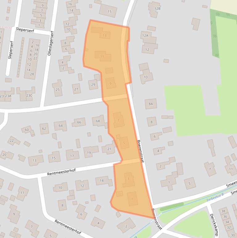 Kaart van postcodegebied 6961DD.