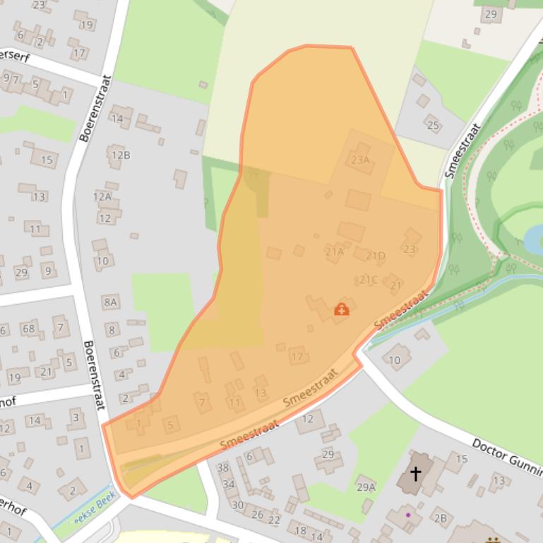 Kaart van postcodegebied 6961DG.