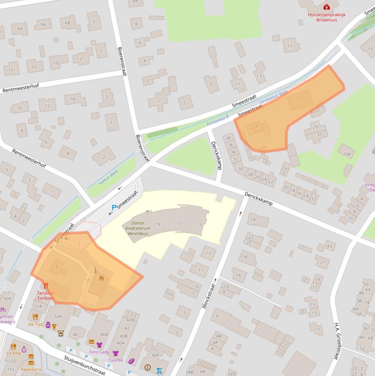 Kaart van postcodegebied 6961DH.