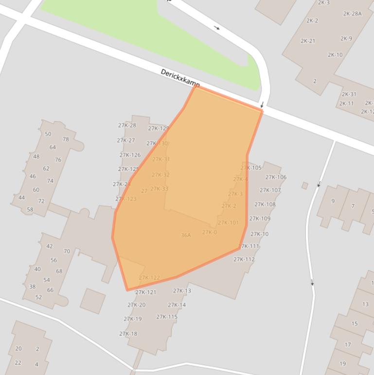 Kaart van postcodegebied 6961DZ.