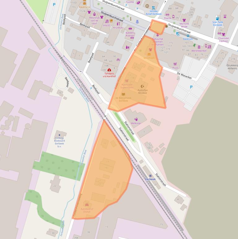 Kaart van postcodegebied 6961EA.