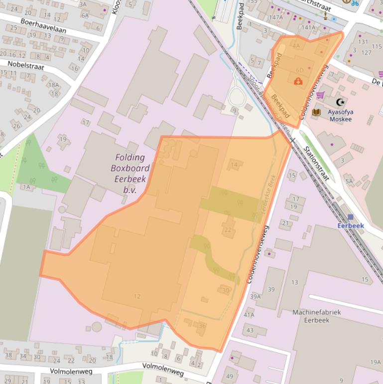 Kaart van postcodegebied 6961ED.