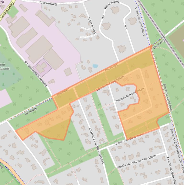 Kaart van postcodegebied 6961EN.