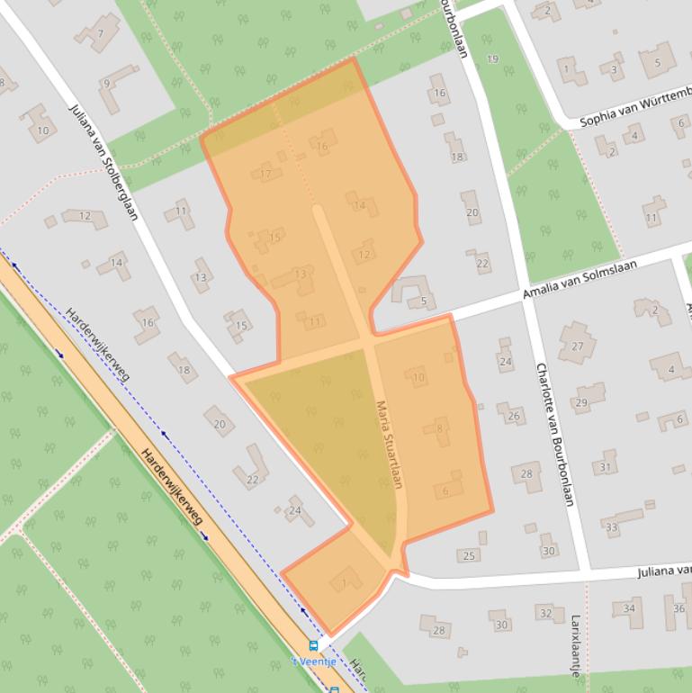 Kaart van postcodegebied 6961GB.