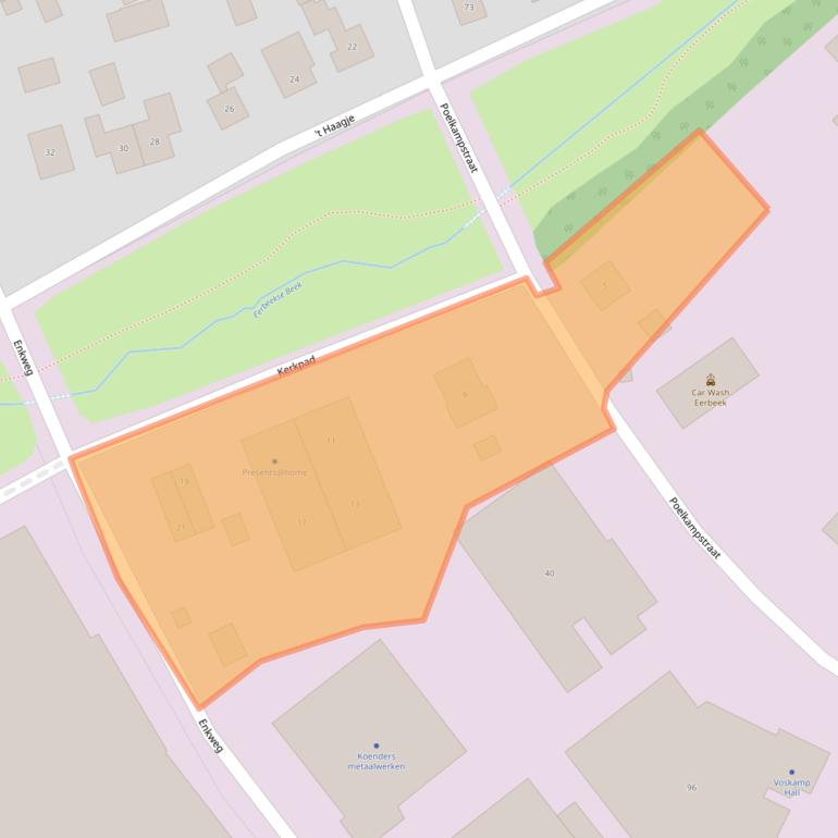 Kaart van postcodegebied 6961GK.