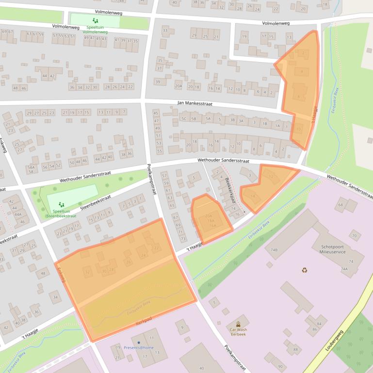 Kaart van postcodegebied 6961GM.