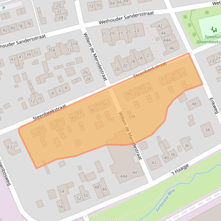 Kaart van postcodegebied 6961GR.