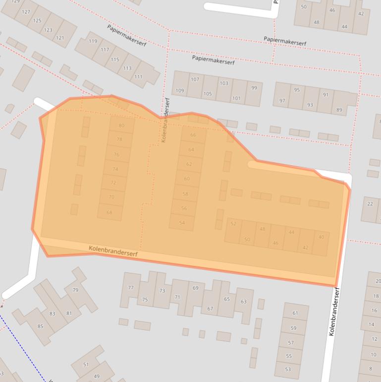 Kaart van postcodegebied 6961JG.
