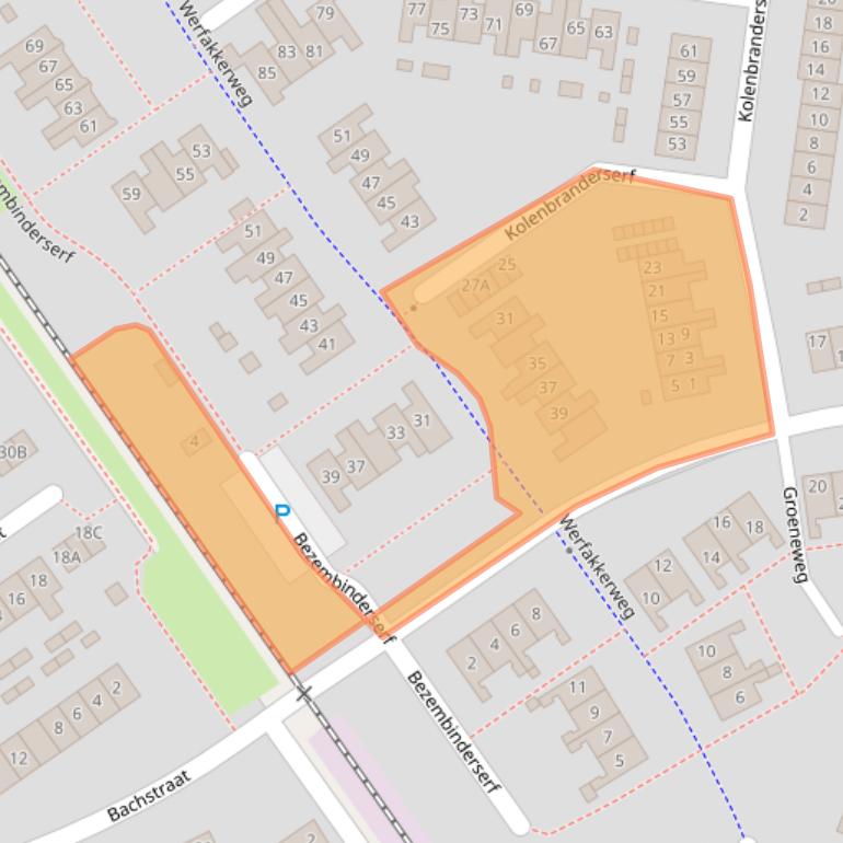 Kaart van postcodegebied 6961JJ.