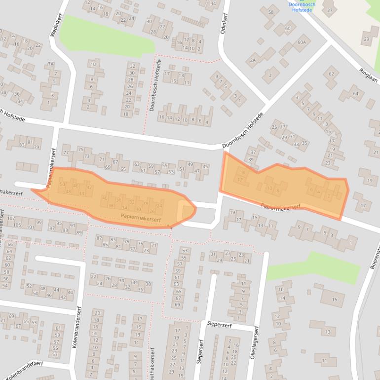 Kaart van postcodegebied 6961JM.