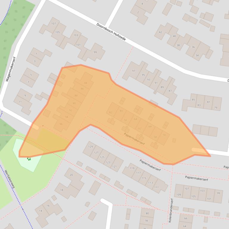 Kaart van postcodegebied 6961JN.