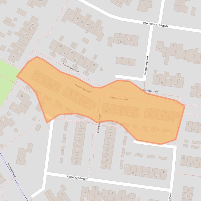 Kaart van postcodegebied 6961JR.