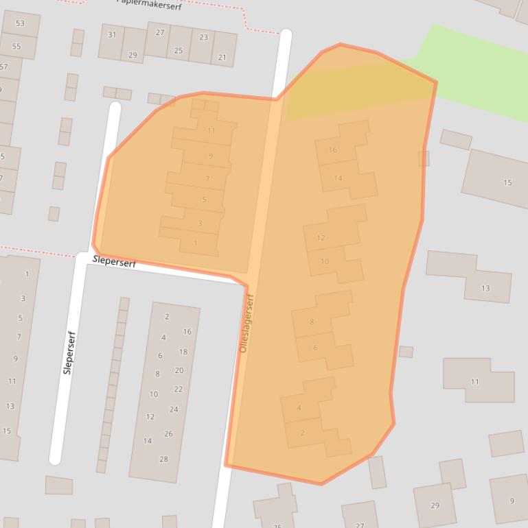 Kaart van postcodegebied 6961JT.