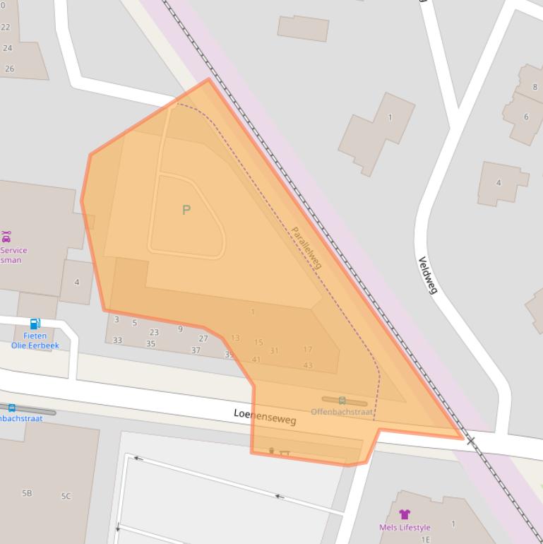 Kaart van postcodegebied 6961JW.