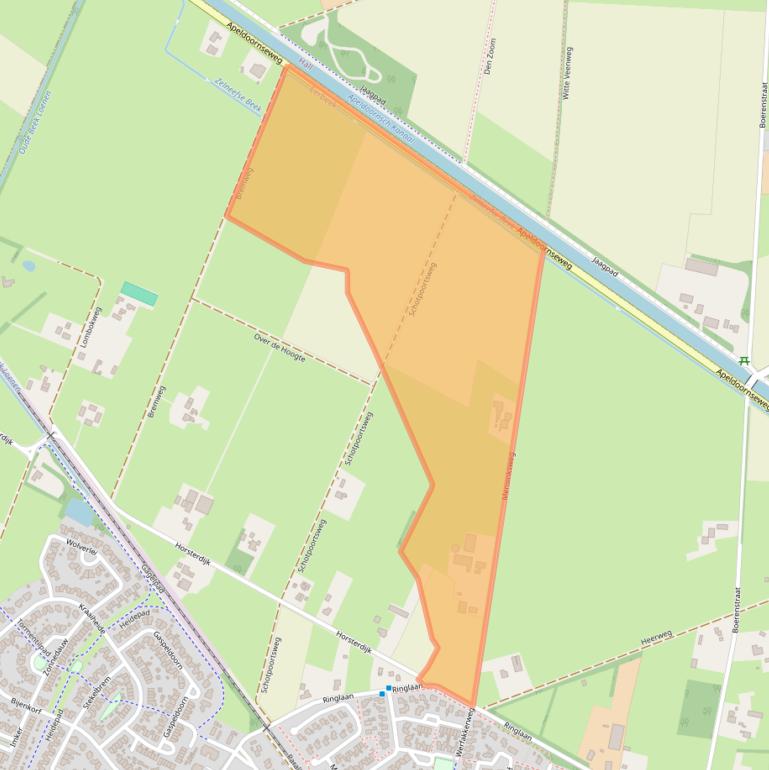 Kaart van postcodegebied 6961KG.