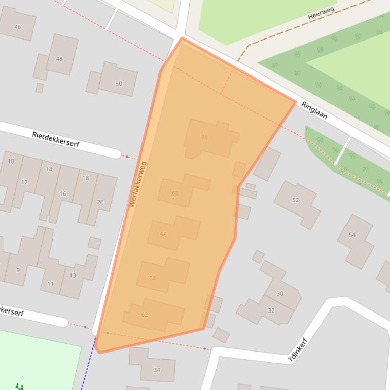 Kaart van postcodegebied 6961KH.