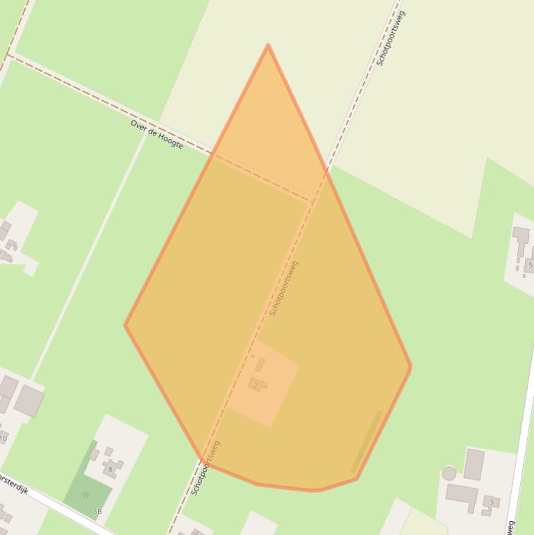 Kaart van postcodegebied 6961KT.