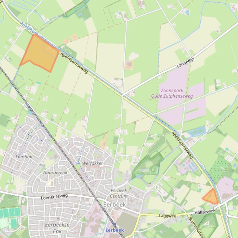 Kaart van postcodegebied 6961KV.