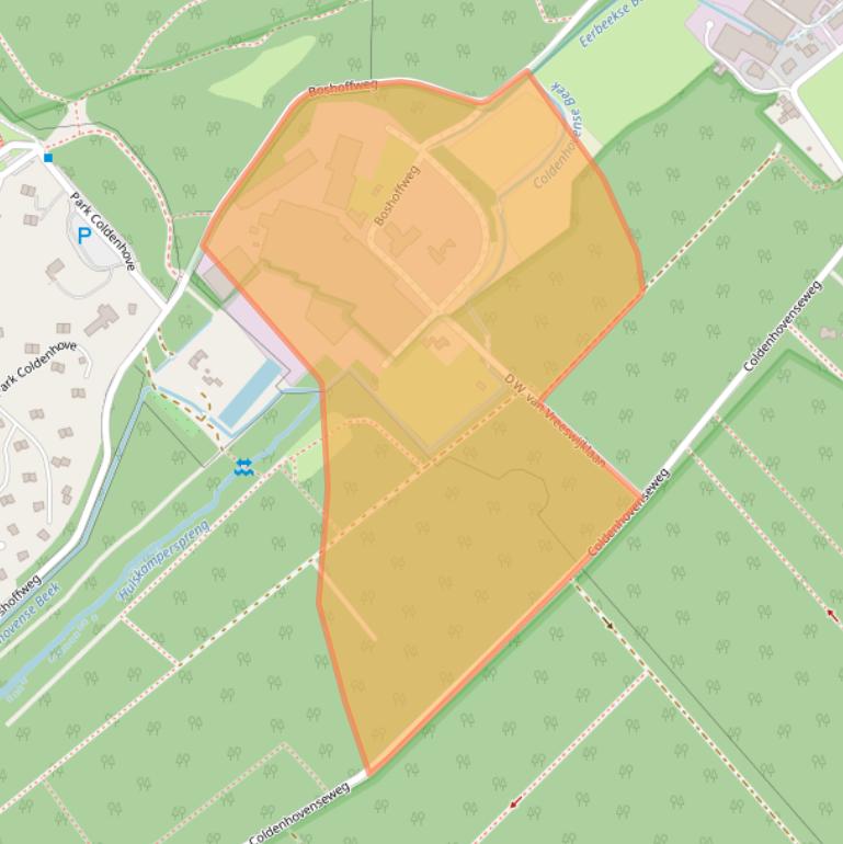 Kaart van postcodegebied 6961LG.