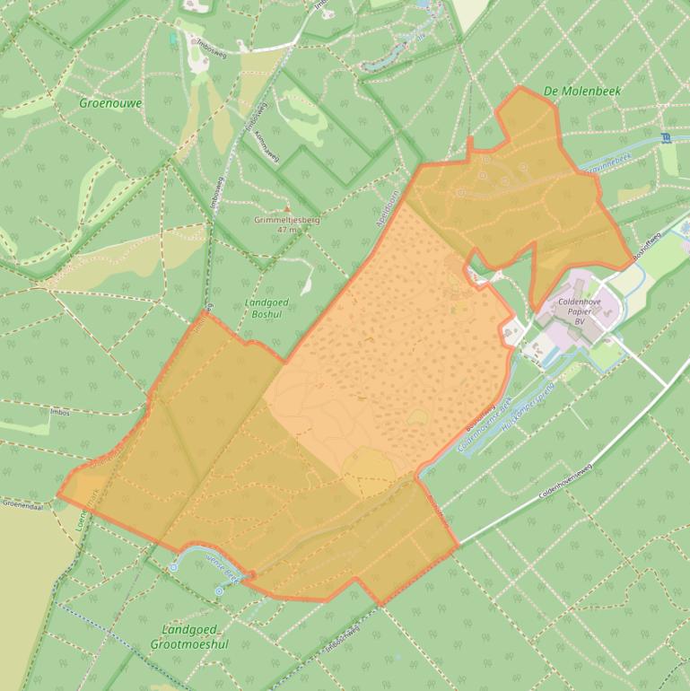 Kaart van postcodegebied 6961LL.