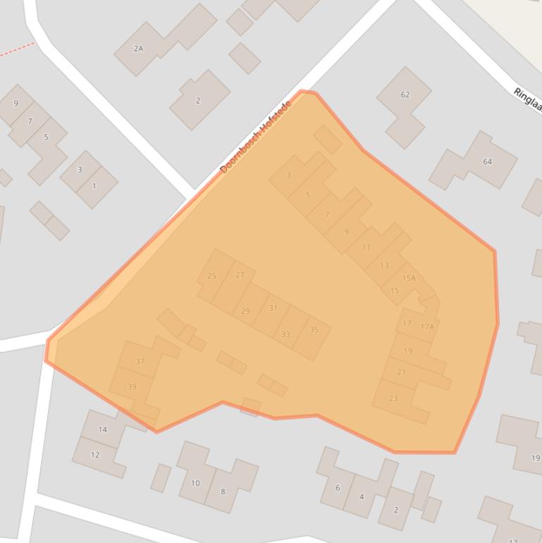 Kaart van postcodegebied 6961MC.